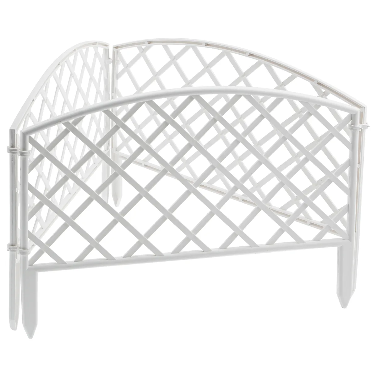 Забор декоративный "Сетка", 24 х 320 см, белый, Palisad